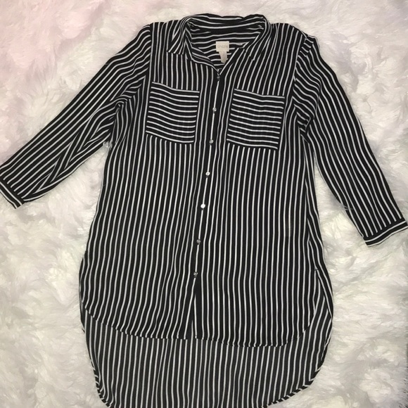 Chico's Tops - Chico’s Striped Tunic